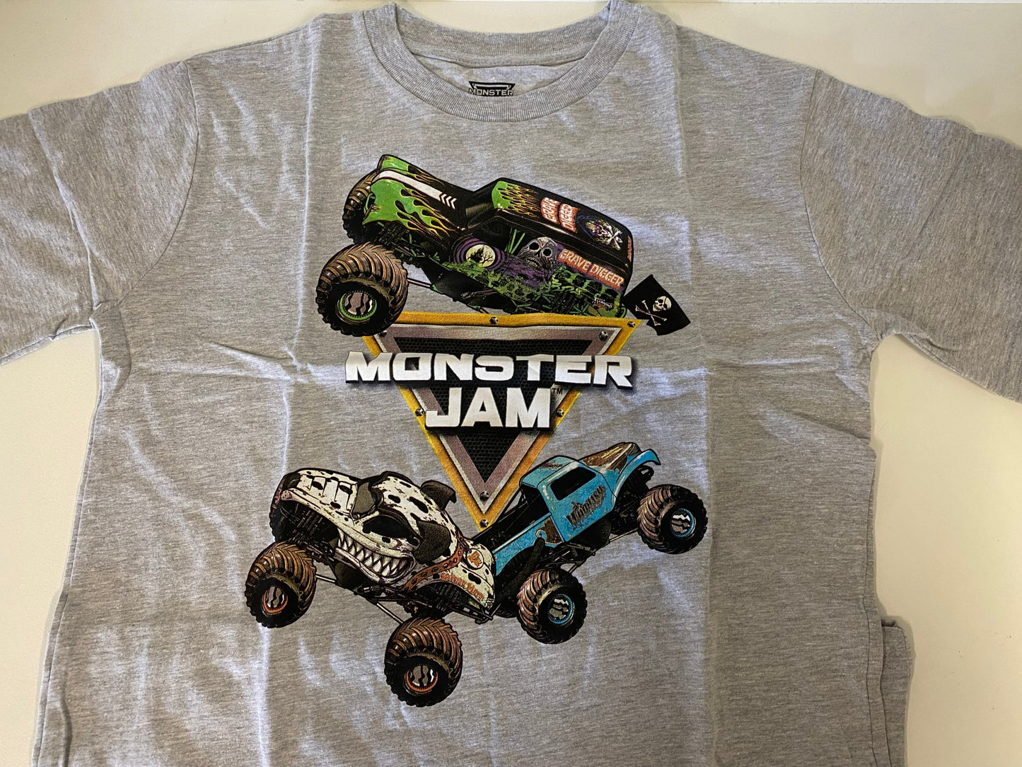 Monster Jam, T-Shirt (Grey, Cotton)