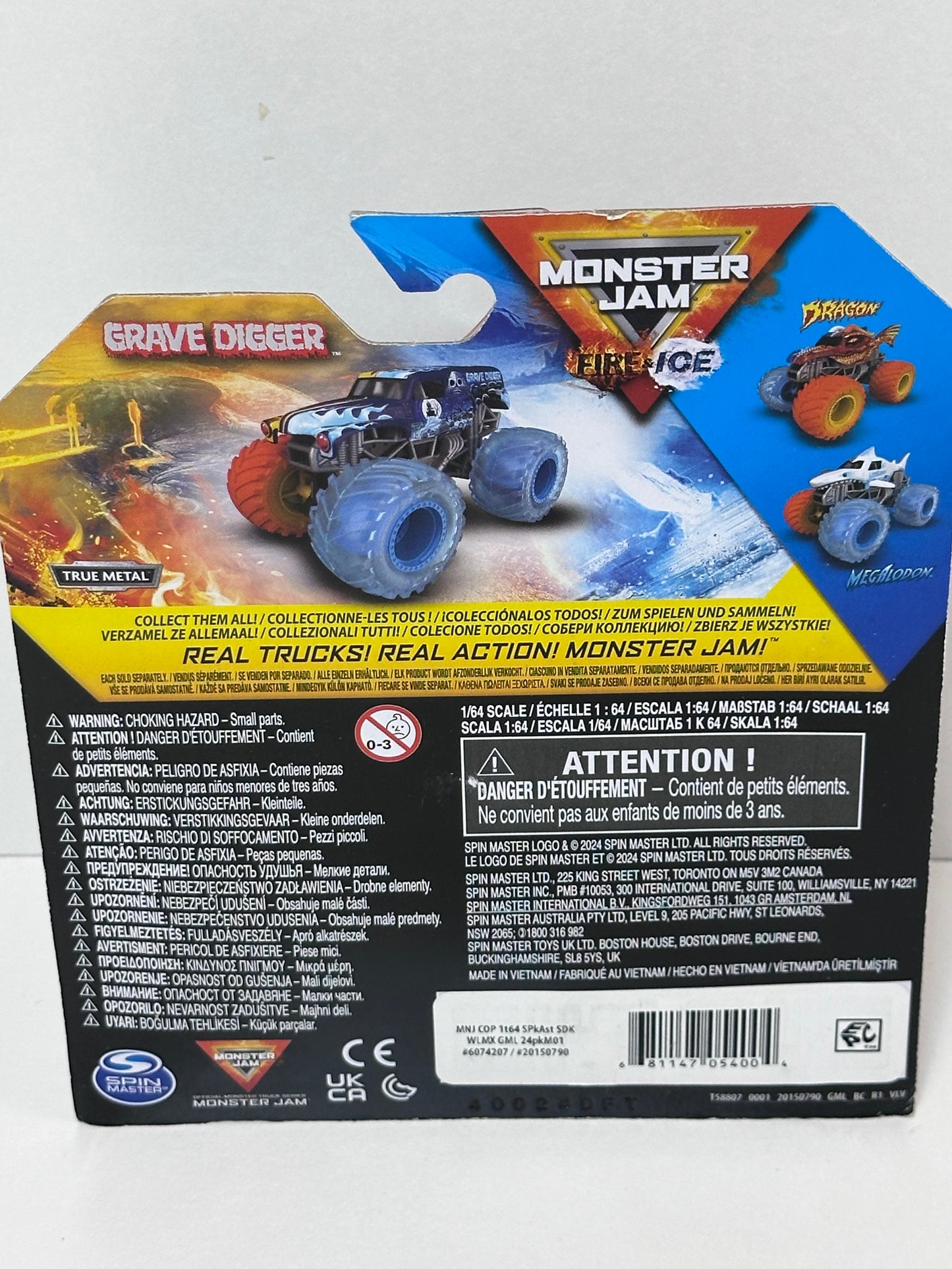 Grave Digger, Fire & Ice SPLIT, 1:64