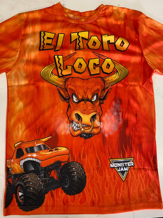 El Toro loco ,T-Shirt (orange, 100% Polyester)