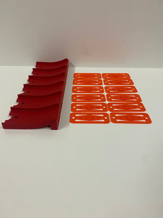 6 Lane Track Jump & 12 Connectors (Hot Wheels track clip on) (v1.0)