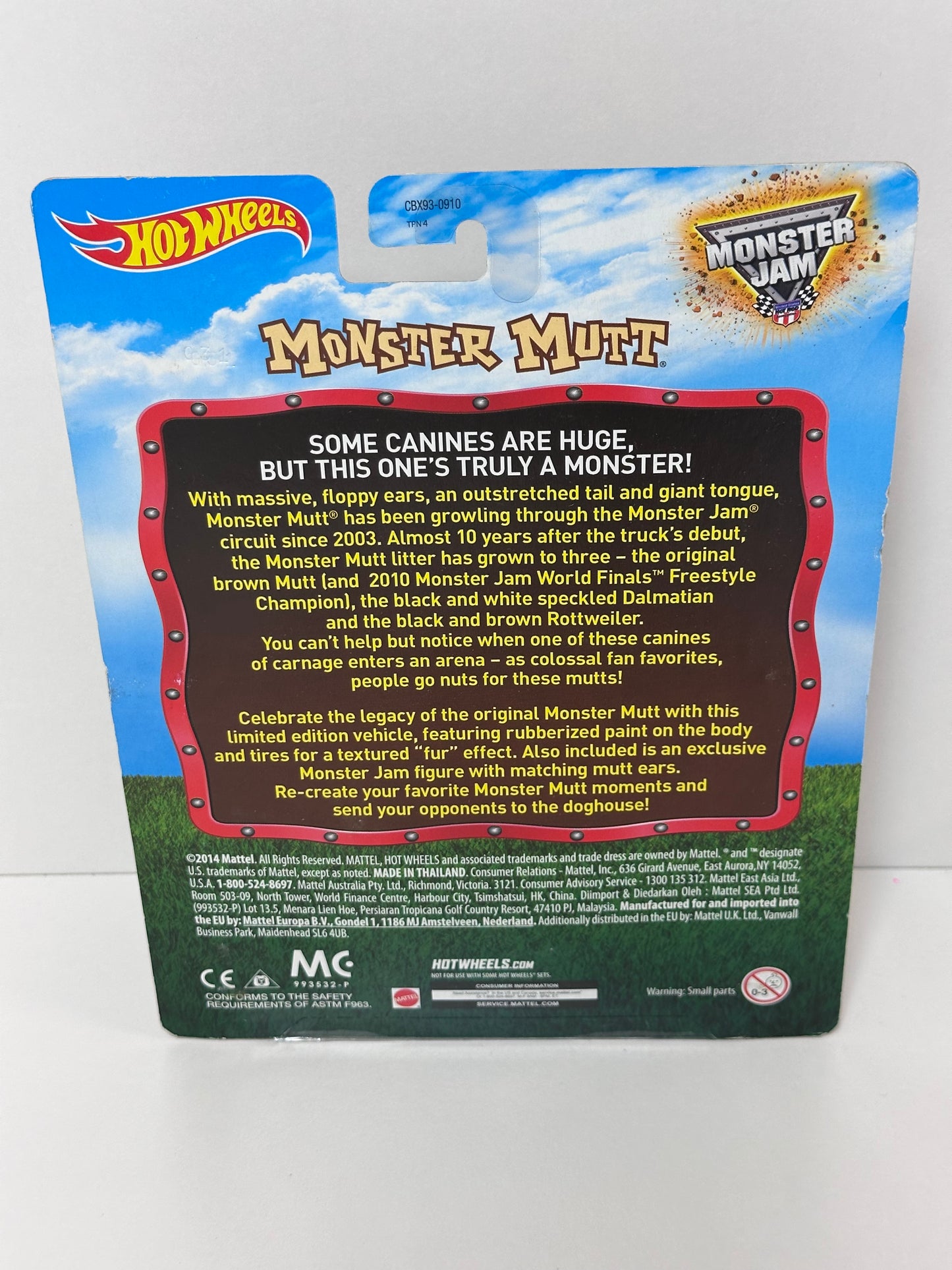 Monster Mutt, Big Card 1:64 Hot Wheels/Monster Jam