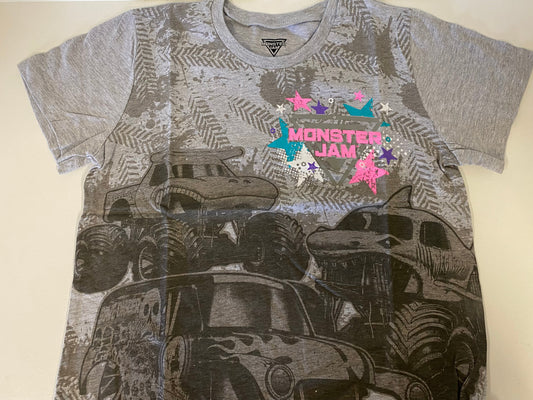 Monster Jam, T-Shirt (Grey, Cotton)