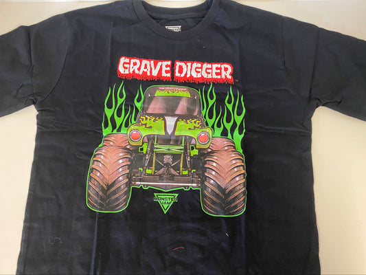 Grave Digger,T-Shirt (Black, Cotton)