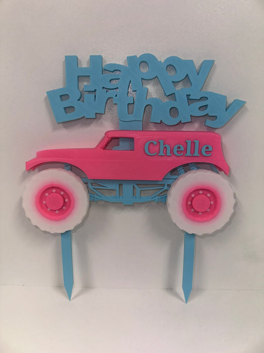Personalised Cake Topper - Type 2 (Pink Body) (v1.0)