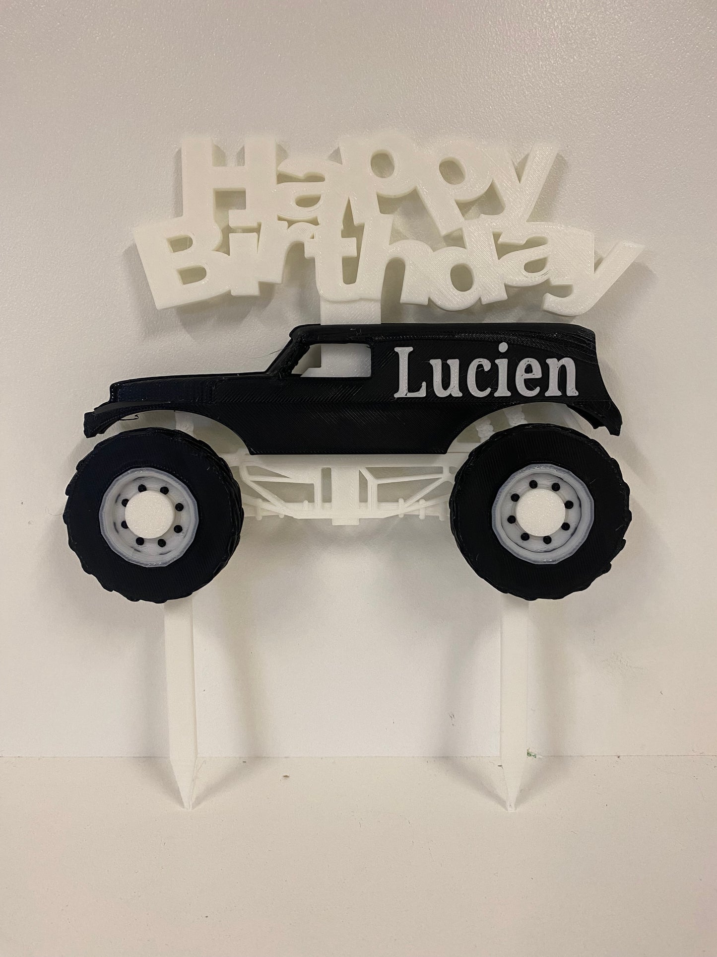 Personalised Cake Topper - Type 1 (Black body) (v1.0)