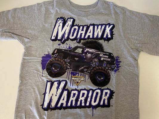 Mohawk Warrior ,T-Shirt (Grey, Cotton)